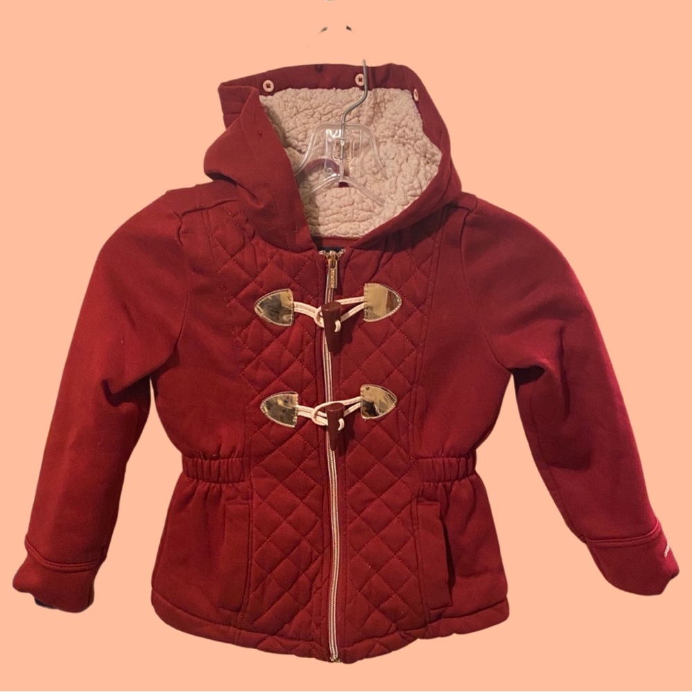Limited Too Girls brick red Fall/Winter coat size 5/6